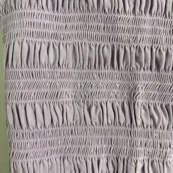 H&M Lilac Purple Smocked Tank Top Size Small - Picture 3 of 8